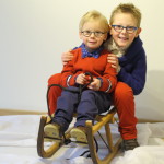 Fotoshoot kinderen in studio voor kerstkaart