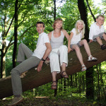 Fotoshoot familie op lokatie - in het bos