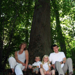 Fotoshoot familie op lokatie - in het bos